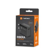NATEC ŁADOWARKA SIECIOWA RIBERA USB-C 20W POWER DELIVERY CZARNA NUC-2060