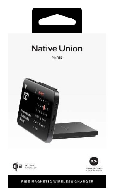 Native Union Rise Solo Qi2 Wireless Charger - bezprzewodowa ładowarka Qi2 15W kompatybilna z MagSafe - obrazek 4