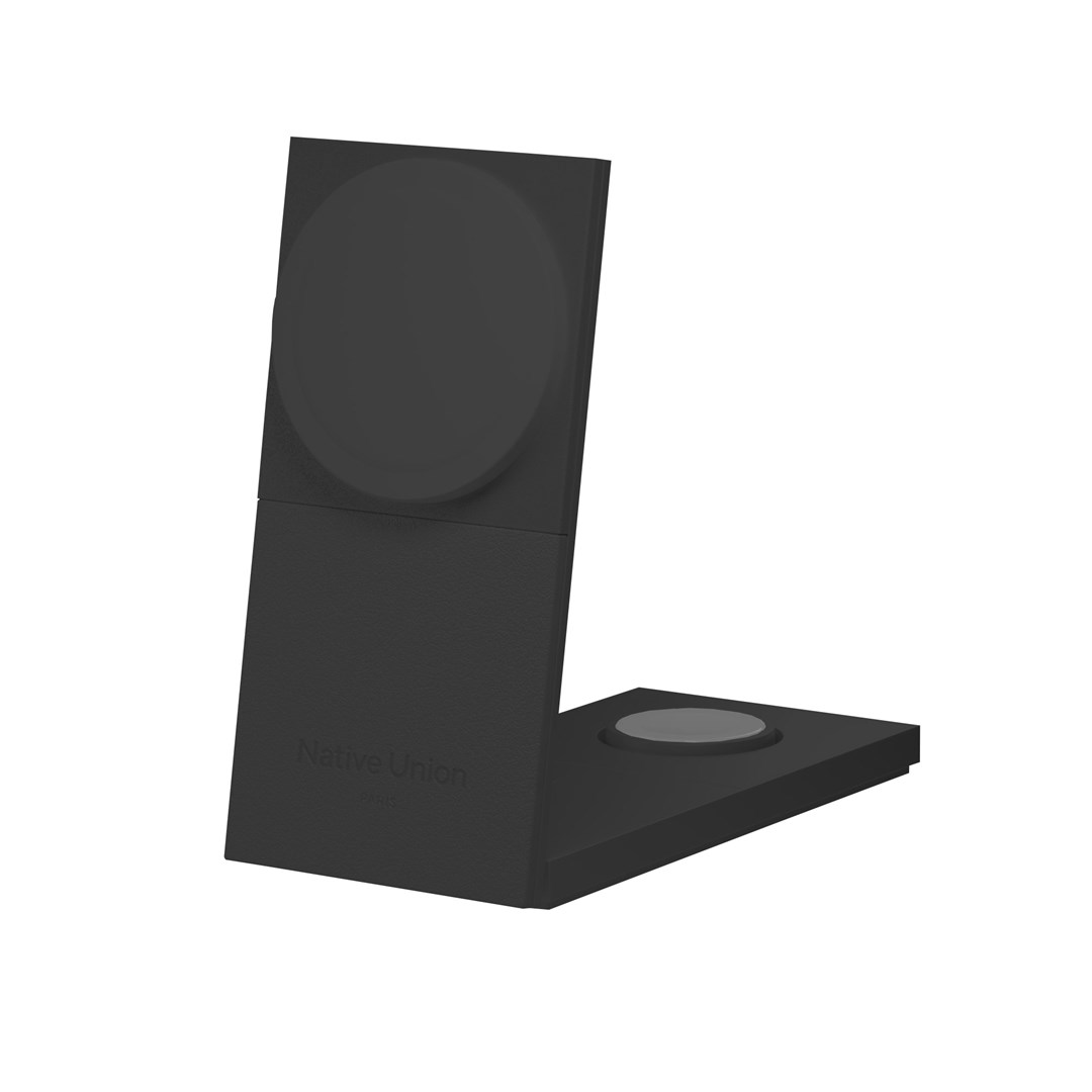 Bezprzewodowa ładowarka Qi2 15W do trzech urządzeń kompatybilna z MagSafe (czarna)