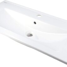 Umywalka ceramiczna wpuszczana z miejscem na baterię