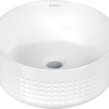 Umywalka ceramiczna nablatowa asymetryczna