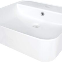 Umywalka ceramiczna nablatowa/ścienna z miejscem na baterię