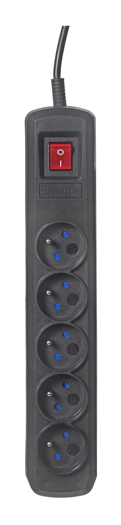 Listwa przeciwprzepięciowa Activejet 5gn/3m/cz (10A; 2300W) 3m; kolor czarny - obrazek 4