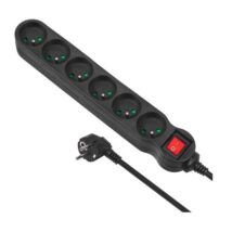 MACLEAN LISTWA ZASILAJĄCA 6 GNIAZD Z WYŁĄCZNIKIEM 1,5M MCE225