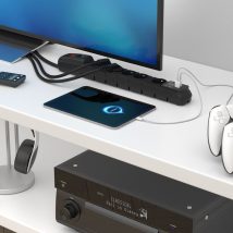 ACAR W2436 ochrona przeciwprzepięciowa Czarny 6 x gniazdo sieciowe 230 V 1,5 m