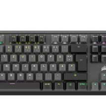 Corsair K70 CORE RGB klawiatura Gaming USB QWERTY Niemiecki Szary