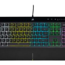 Korsarz | Gumowa kopuła | K55 RGB PRO | Klawiatura do gier | Klawiatura do gier | Światło LED RGB | Stany Zjednoczone | Przewodowe | Czarny