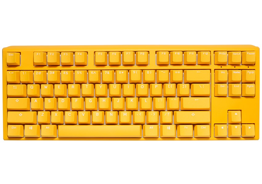 Ducky One 3 TKL klawiatura Gaming USB QWERTY Angielski Żółty - obrazek 4