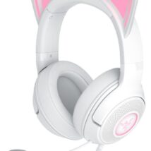Zestaw słuchawkowy Razer Kraken Kitty V2 przewodowe nauszne z mikrofonem i redukcją szumów biały