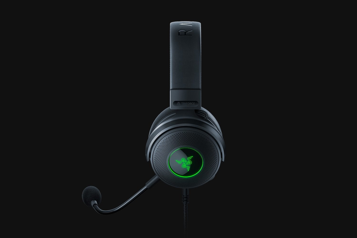 Zestaw słuchawkowy Razer Kraken V3, przewodowa opaska na głowę, Gaming, USB Typu-A, Czarny - obrazek 4