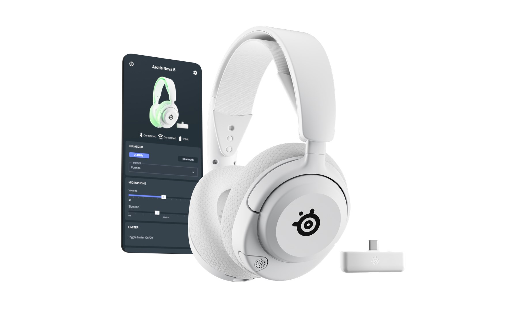 Słuchawki SteelSeries Gaming Headset Arctis Nova 5X Bluetooth Over-ear Microphone Noise canceling Wireless White