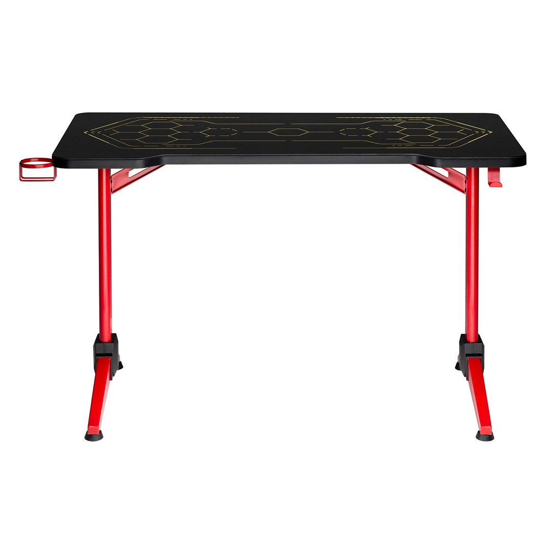 Biurko gamingowe RGB Led NanoRS, czarne, duże, 100kg max, wysokość 760mm, RS163 - obrazek 4