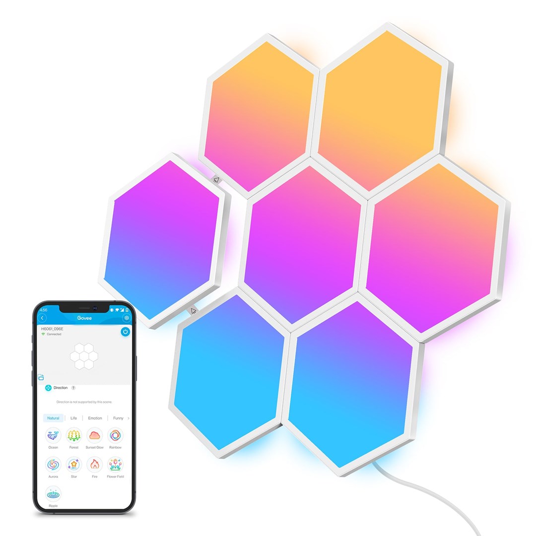 Govee Glide Hexa Light Panels Inteligentny panel Wi-Fi - obrazek 3