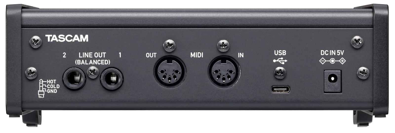 Tascam US-2x2HR - Interfejs USB audio/MIDI wysokiej rozdzielczości (2 wejścia, 2 wyjścia) - obrazek 4