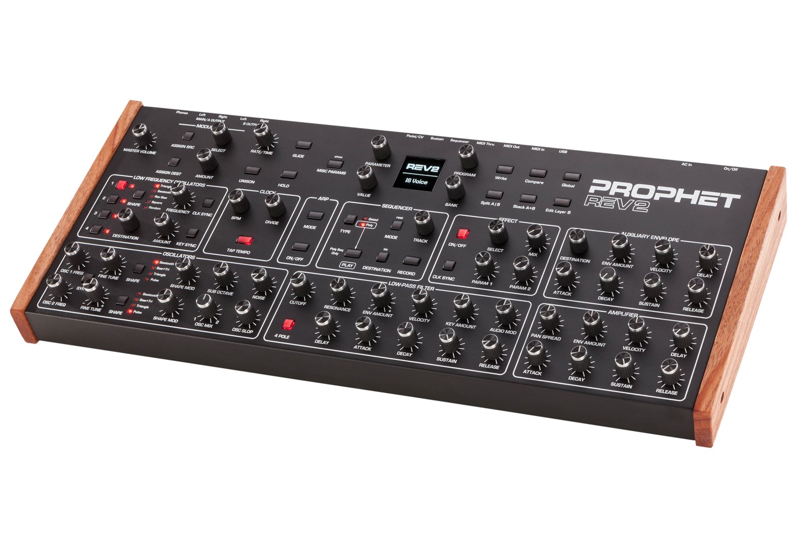 Sequential Prophet Rev2 Desktop 16-voice - polifoniczny syntezator analogowy - obrazek 4