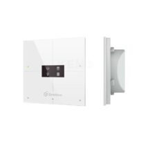 Smart panel Grenton / 4 pola dotykowe / wyświetlacz OLED / TF-Bus / biały szklany front