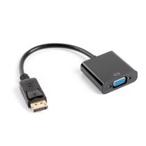 Adapter Lanberg AD-0002-BK (DisplayPort M – D-Sub (VGA) F; 0,20m; kolor czarny)