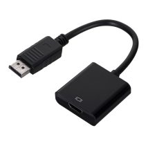 Adapter GEMBIRD A-DPM-HDMIF-002 (DisplayPort M – HDMI F; 0,10m; kolor czarny)