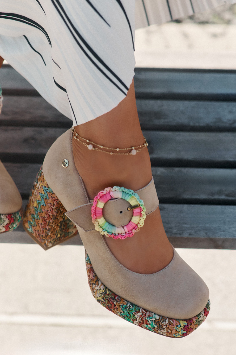 Czółenka Model Maciejka 06839-04 Beige - Step in style - obrazek 2