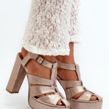 Sandały Model Maciejka 06050-25 Gold – Step in style