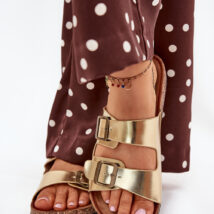Sandał Klapki Model Vesina WD302 Gold – Step in style