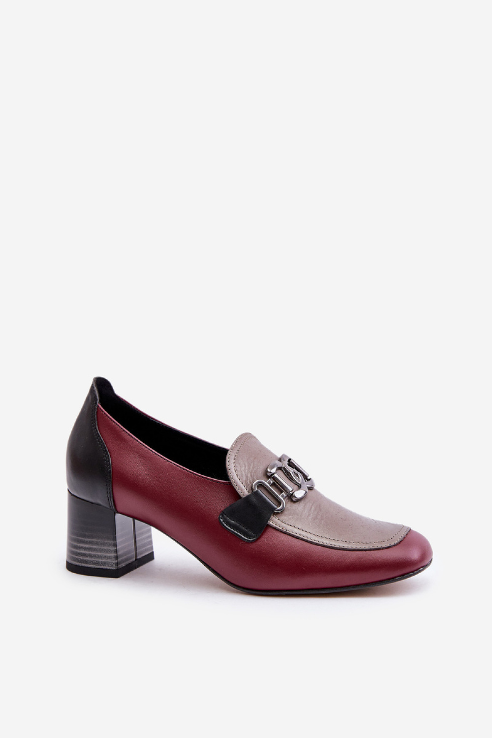 Czółenka Model Laura Messi 2861 Bordo - Step in style - obrazek 2