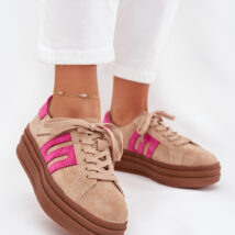 Buty Sportowe Model Eldira GD-LX1075F Beige/Pink – Step in style