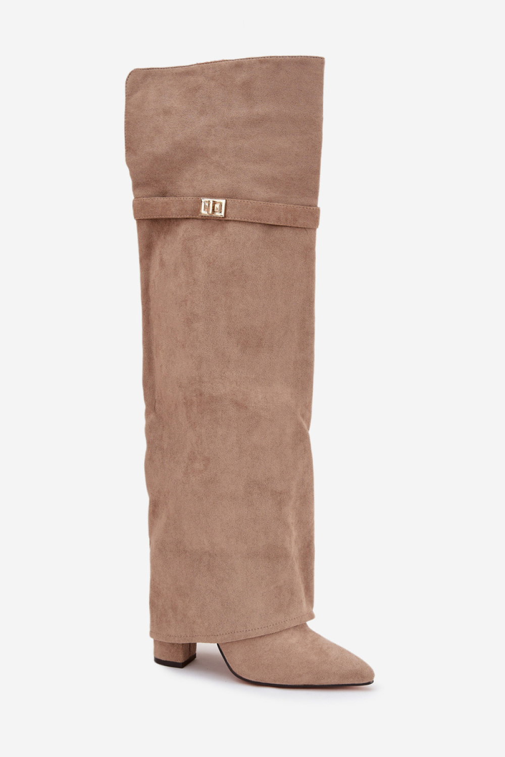 Kozaki Model Serelle CLS-593 Beige Zamsz - Step in style - obrazek 2