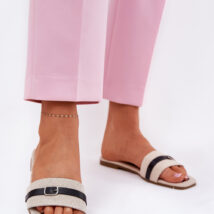 Sandał Klapki Model Zilina N75-60 Beige/Black – Step in style