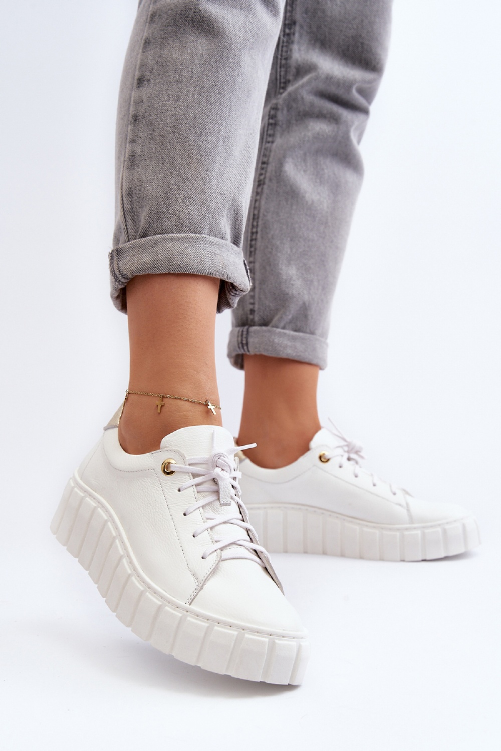 Półbuty Model Zazoo 2919 2919/009 White - Step in style - obrazek 2