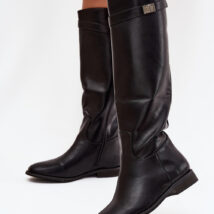 Kozaki Model Geraline 88-2 Black Skóra – Step in style