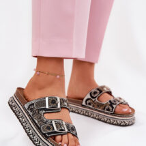 Sandał Klapki Model Mellene W249 Black – Step in style