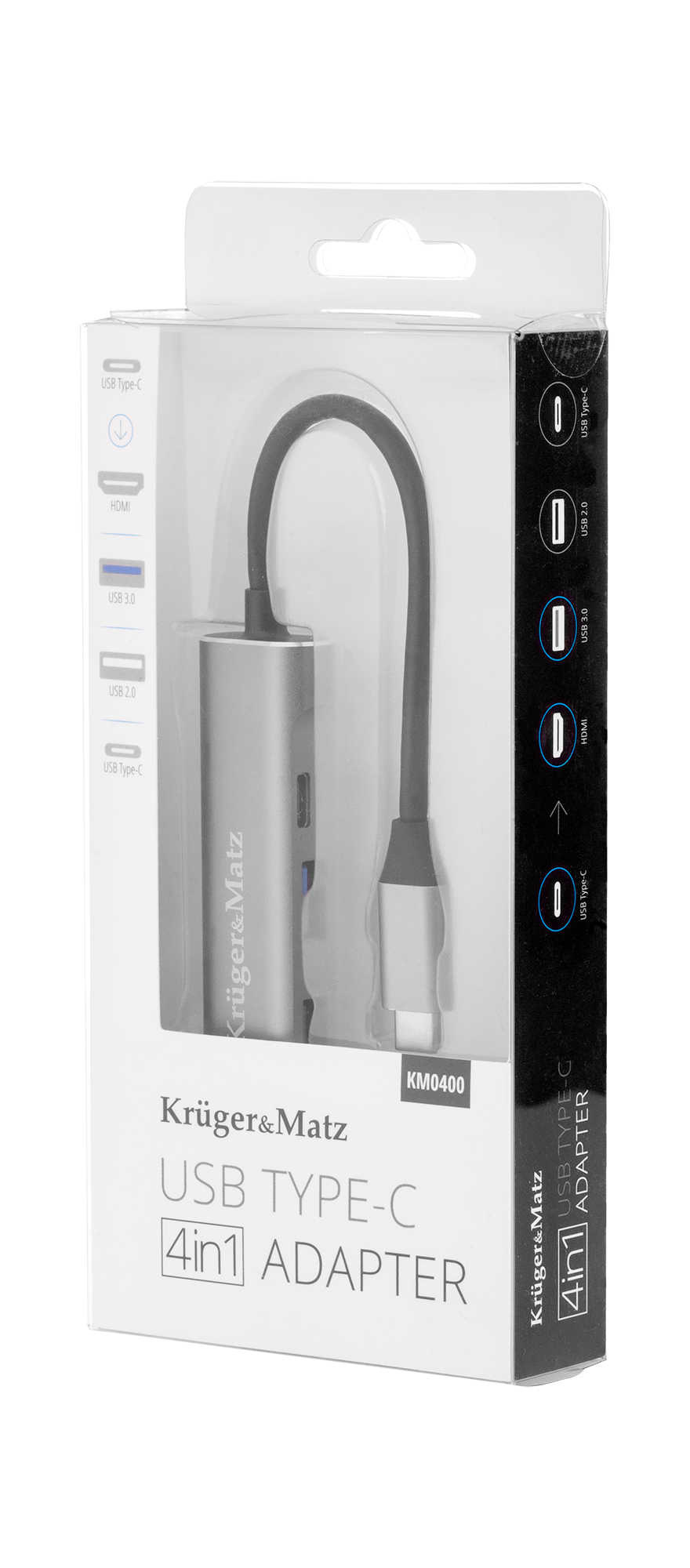 Adapter (HUB) USB typu C na HDMI/USB3.0/USB2.0/C port - obrazek 4