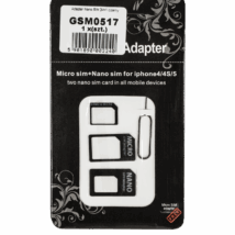 Adapter Nano SIM 3W1 czarny