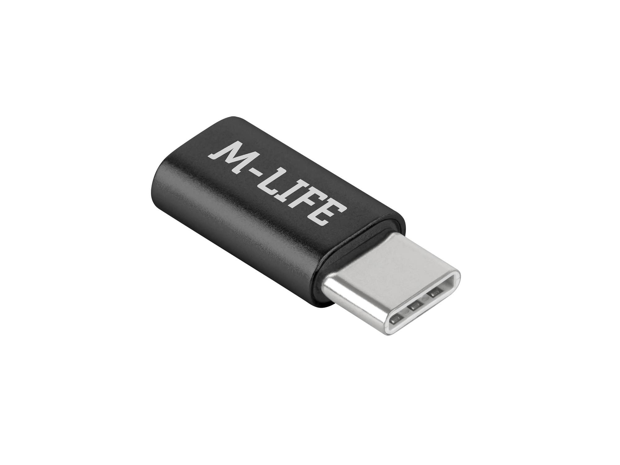 Adapter Przejściówka Micro USB - USB typu C M-Life czarna