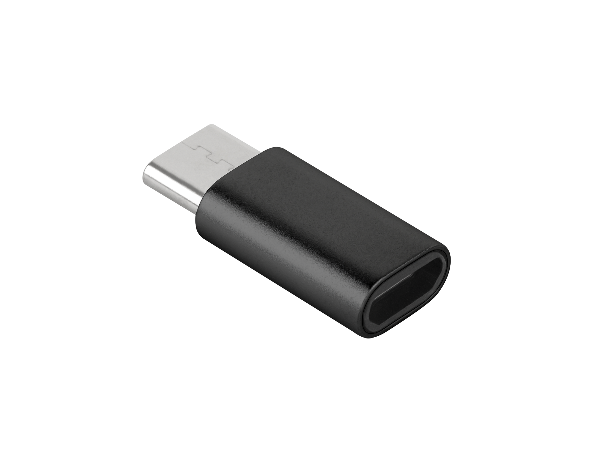 Adapter Przejściówka Micro USB - USB typu C M-Life czarna - obrazek 2