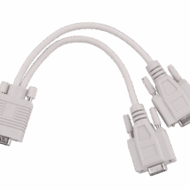 Adapter VGA (15pin męski) -2x (15pin żeński)