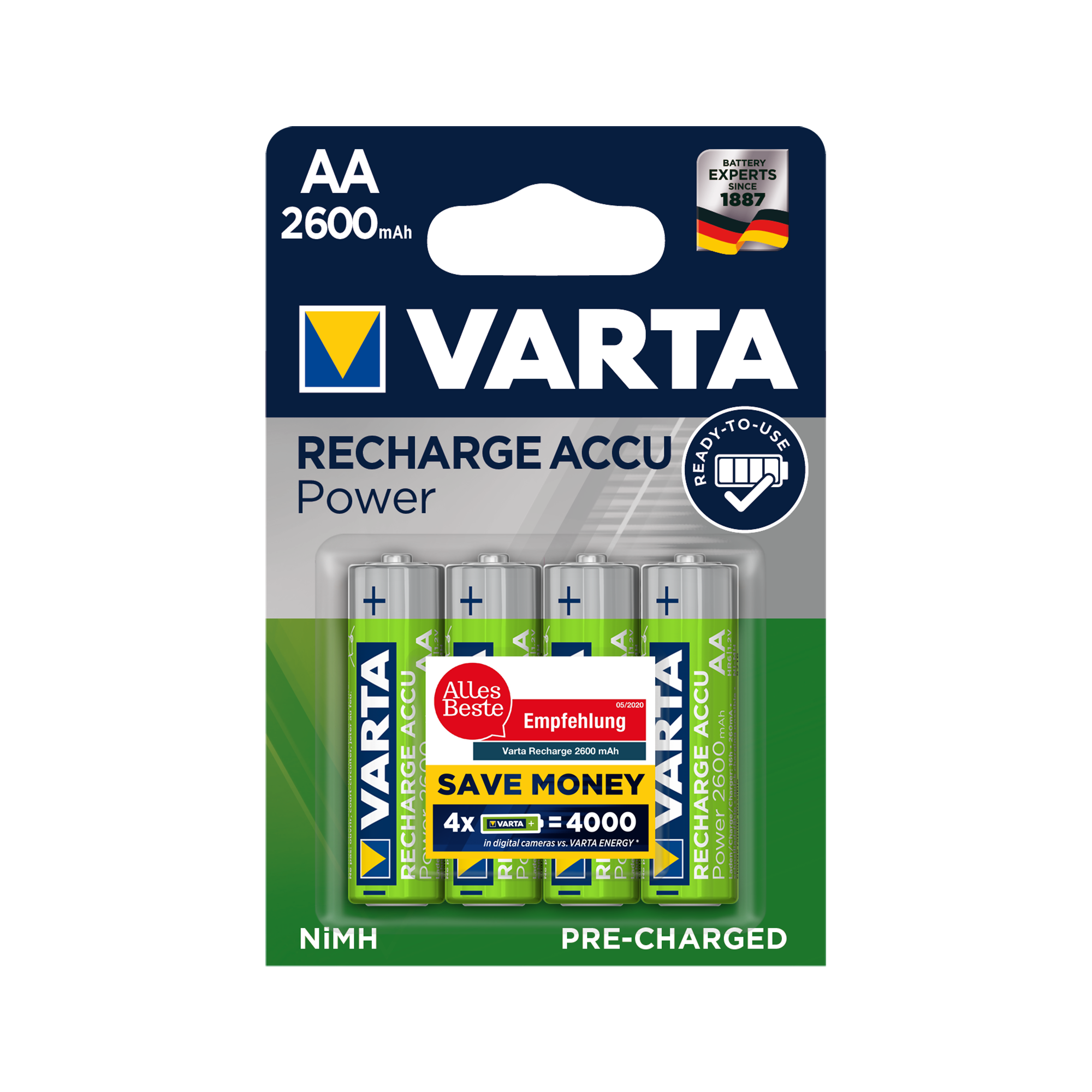 Akumulator VARTA AA 2600mAh 4szt./bl.