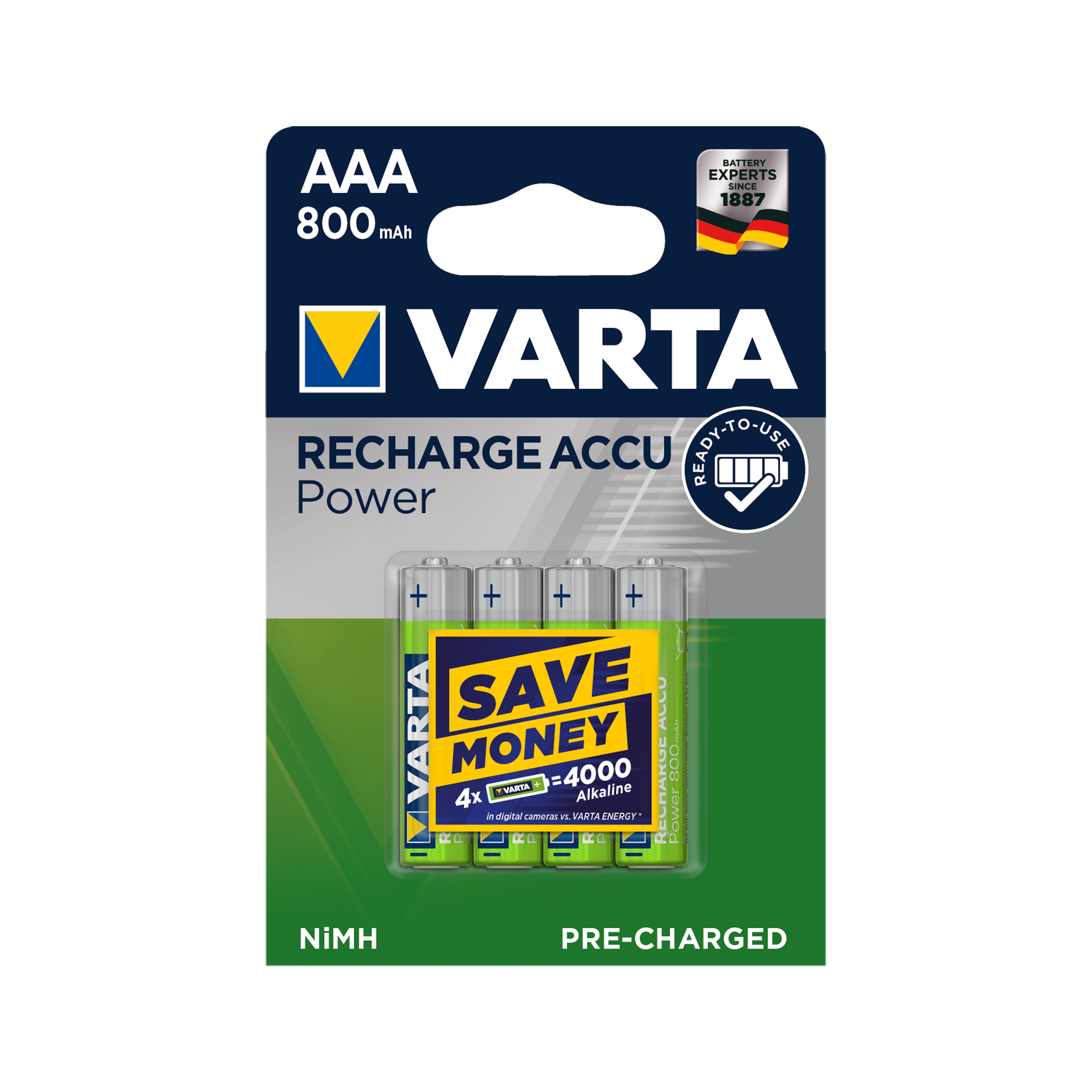 Akumulator VARTA AAA 800mAh 4szt./bl.