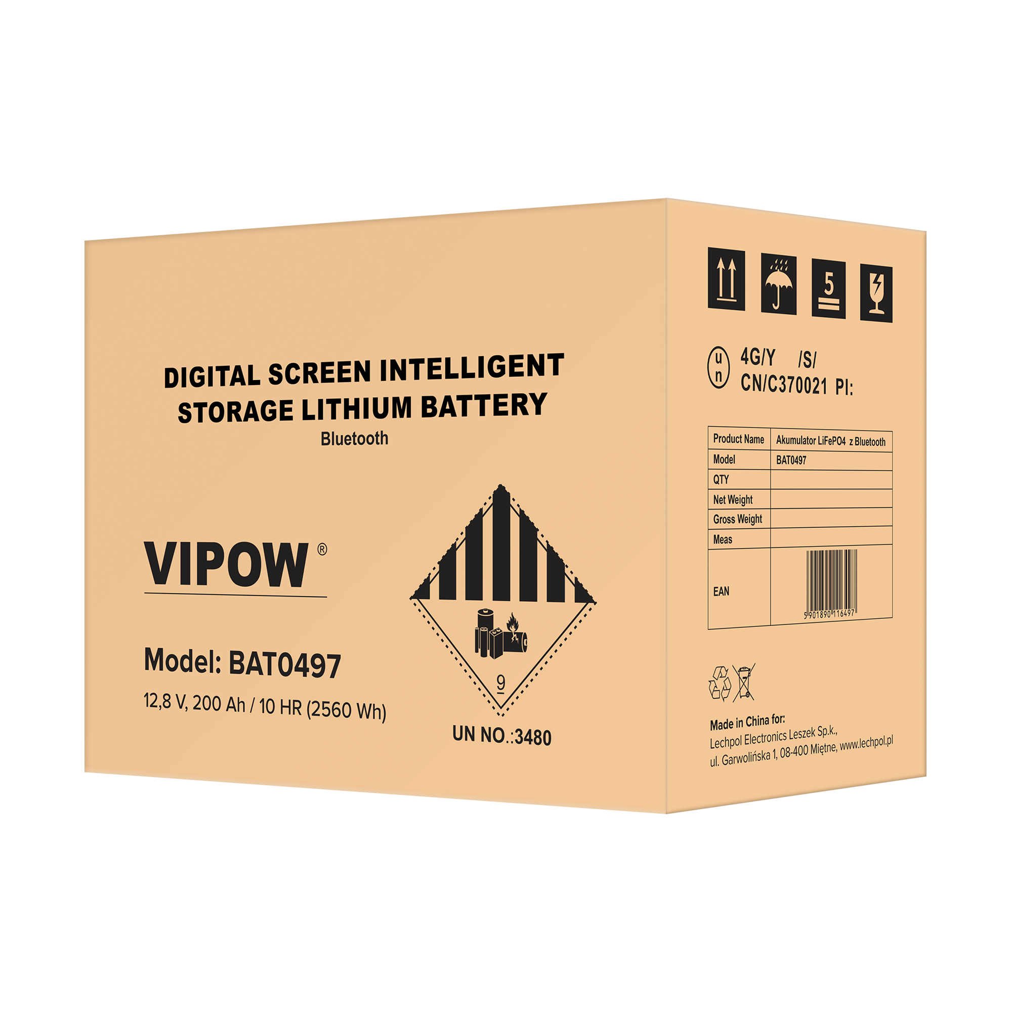 Akumulator żelowy LiFePO4 Bluetooth 200Ah BMS - obrazek 5