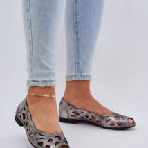 Baleriny Model Calgis ASA136-8 Silver – Step in style