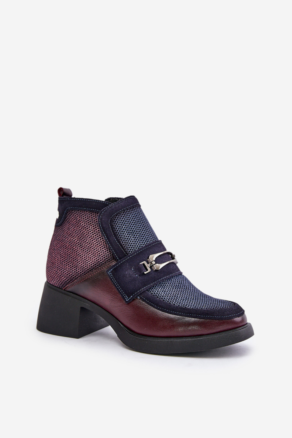 Botki Model Maciejka A6747-23 Bordo/Navy - Step in style - obrazek 2