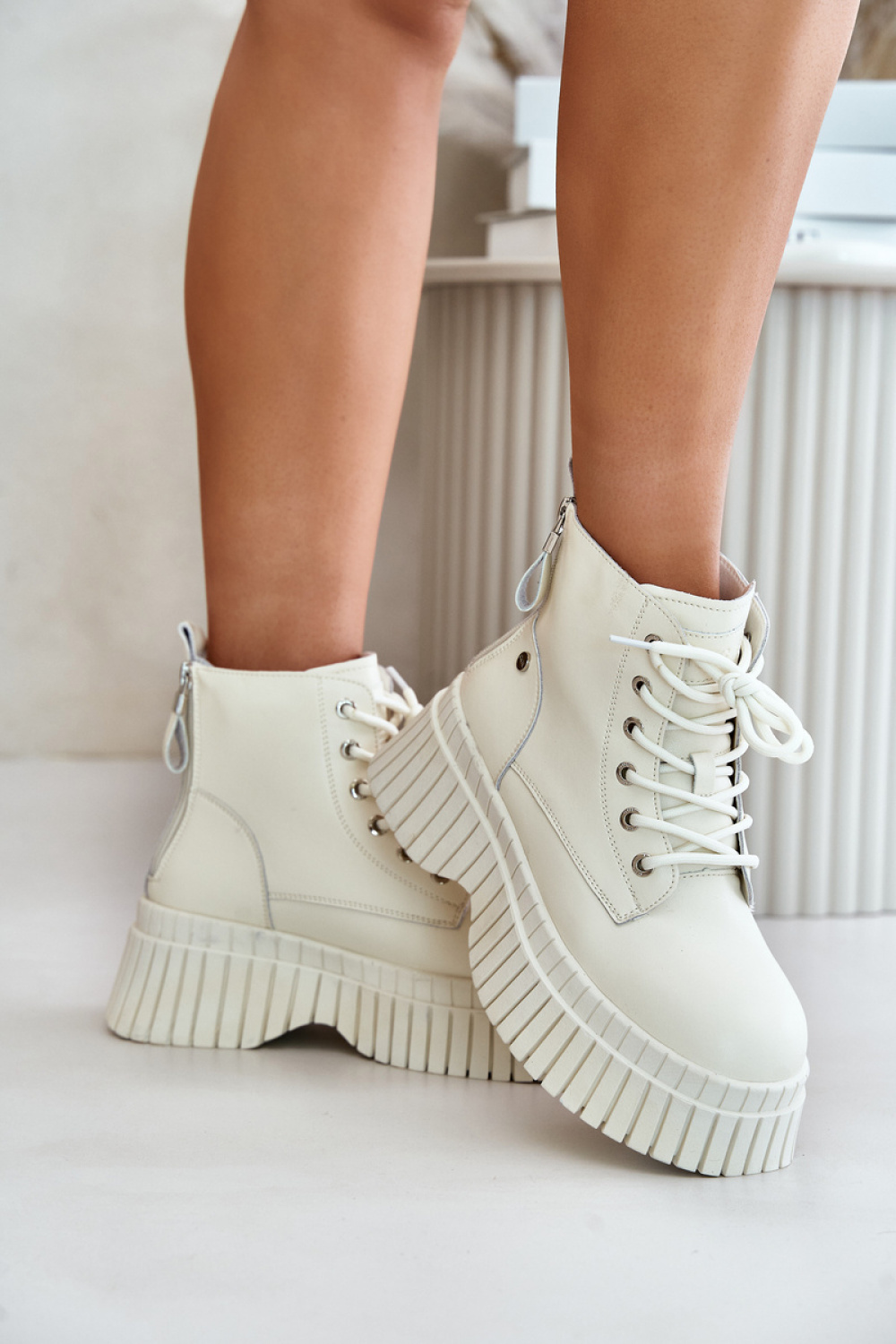 Trapery Model Goe OO2N4127Light Beige - Step in style - obrazek 3