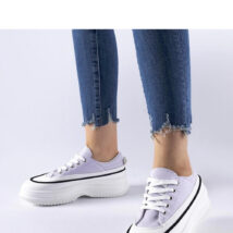 Fioletowe trampki na platformie Plesio – Solea