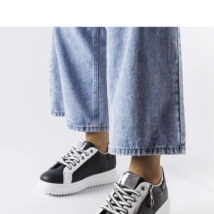 Czarne sneakersy na platformie Romola – Solea