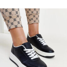 Czarne sneakersy na platformie Cvita – Solea