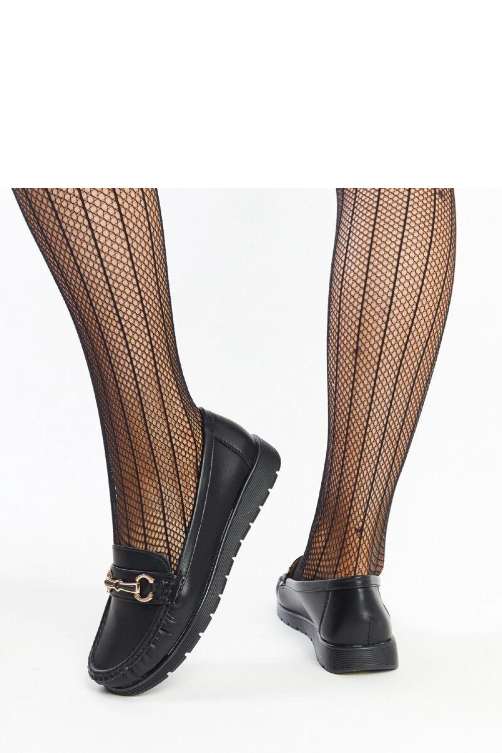 Czarne mokasyny z klamerką Anisah - Solea - obrazek 5