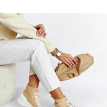 Beżowe trampki za kostkę Ronchis – Solea