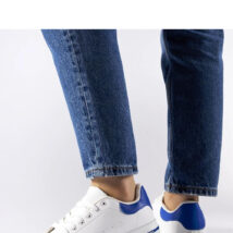 Biało-granatowe sneakersy Leland – Solea