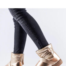 Brązowe połyskujące krótkie śniegowce Delaune – Solea